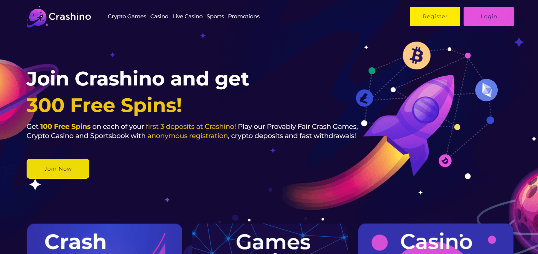 Crashinoホームページ