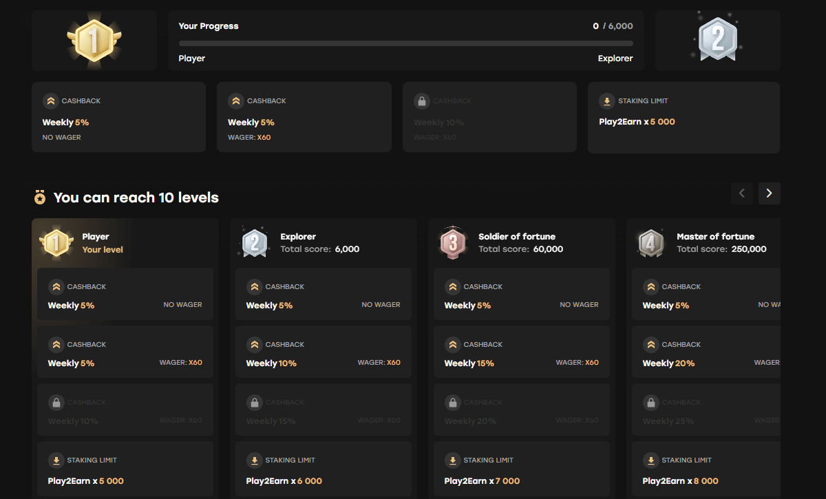 フェアスピンのロイヤルティプログラム