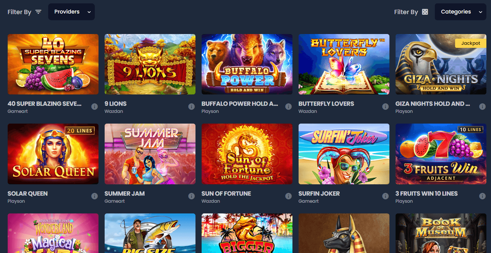 Kryptosino ゲーム