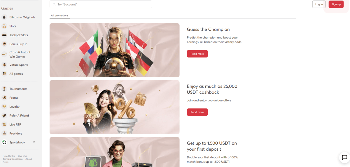 Bitcasinoボーナス