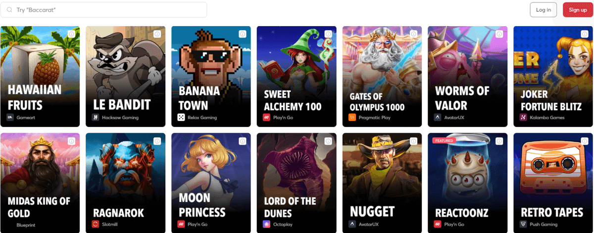 Bitcasinoカジノゲーム