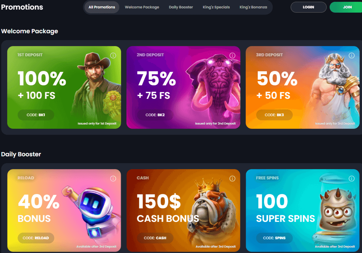 Bitkingzボーナス