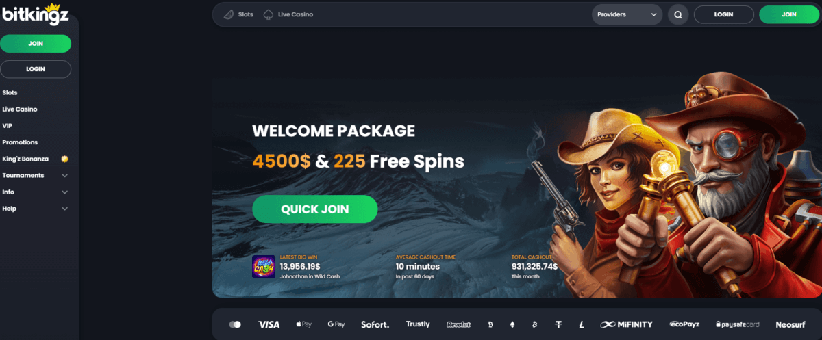 Bitkingzホームページ