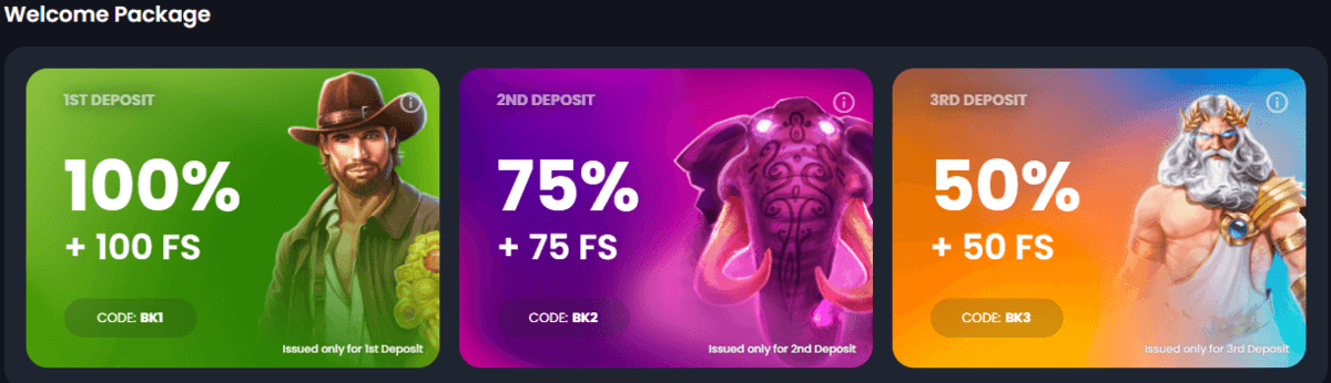 Bitkingzウェルカムボーナス