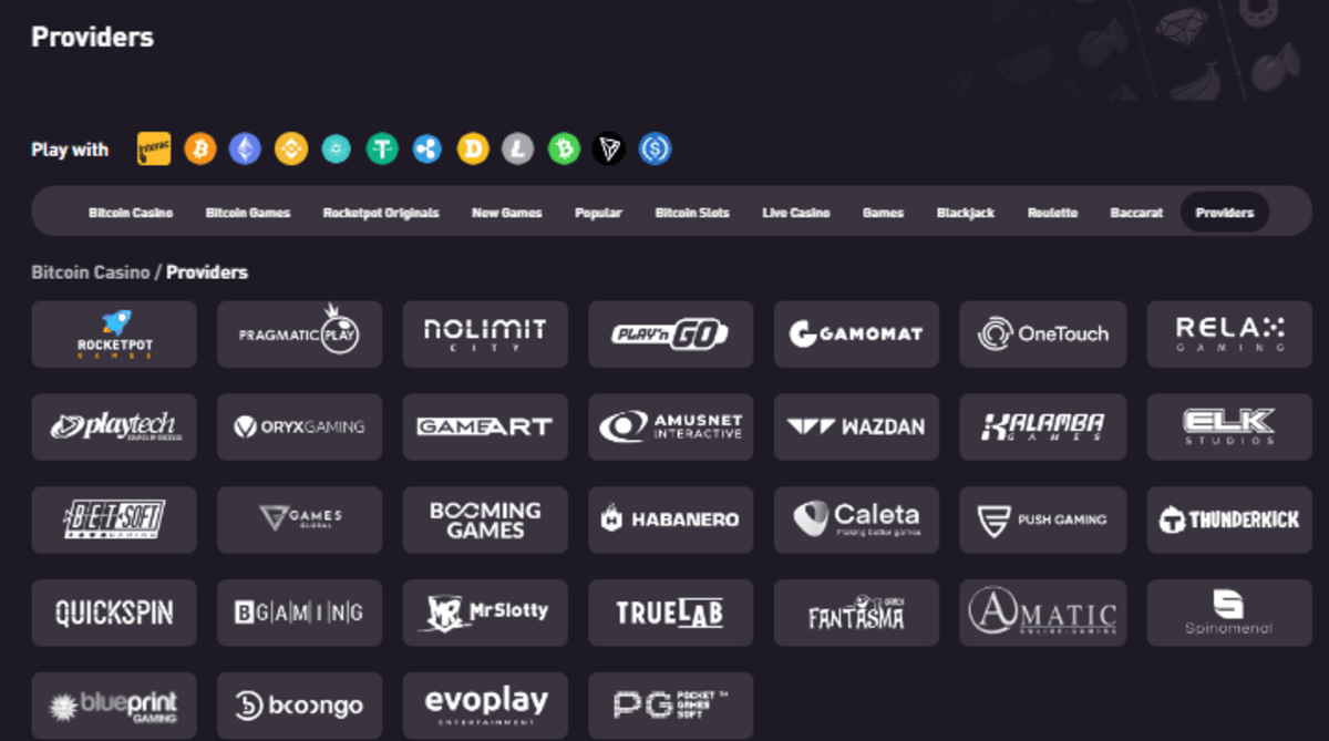 Rocketpot ソフトウェアプロバイダー