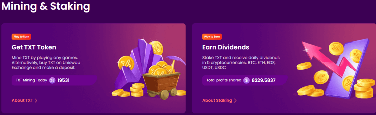 Trustdiceマイニング＆ステーキングボーナス